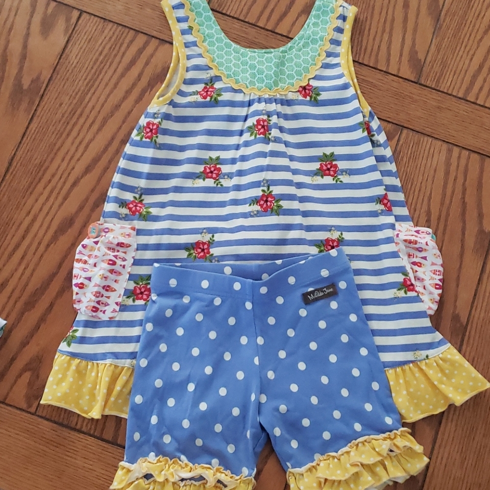 Matilda Jane 2pc shorts set size 6
